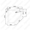 Душевой поддон Black & White P-10H 100x100