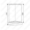 Душевая кабина Style ES-312 90x90