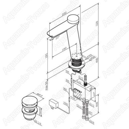 Смеситель ля раковины Am.Pm Inspire 2.0 F50A93400