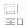 Шкаф-зеркало Comforty Никосия-70 00-00008851CF