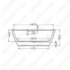 Акриловая ванна Riho Inspire FS 160x75