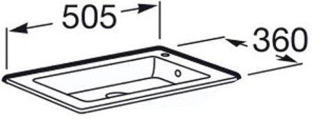 Раковина Roca Debba Unik 50см для мебели