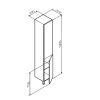 Пенал Am.Pm X-Joy 30 (R) графит матовый M90CSR0306GM