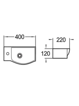 Раковина WeltWasser Aisbach 7940 (L) 40см 10000008688