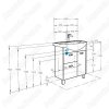 Тумба с раковиной Aquaton Бекка 70 белый глянец/дуб сомерсет