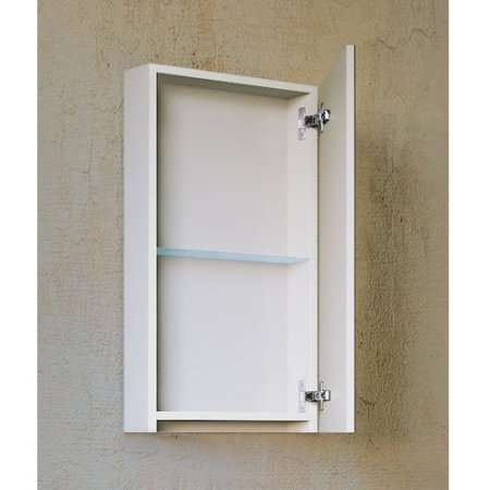 Шкаф-зеркало Raval Kub 40см белый