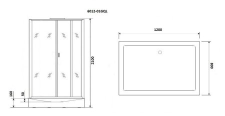 Душевая кабина Niagara NG-6012-01GQL