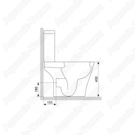 Унитаз-компакт Damixa Origin Bit S 778608SC