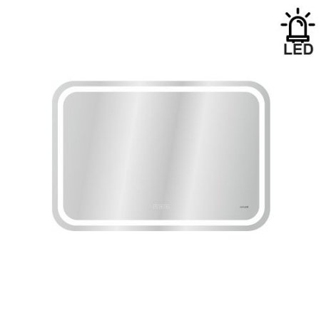 Зеркало Cersanit 80см с LED подсветкой, подогревом, часами и сменой цвета KN-LU-LED050*80-p-Os