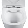 Унитаз-компакт Black & White Universe 7793W без смывного обода с микролифтом