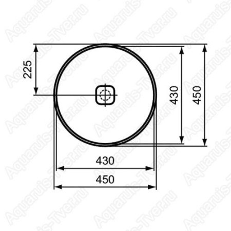 Раковина Ideal Standard Strada 2 45см без перелива накладная