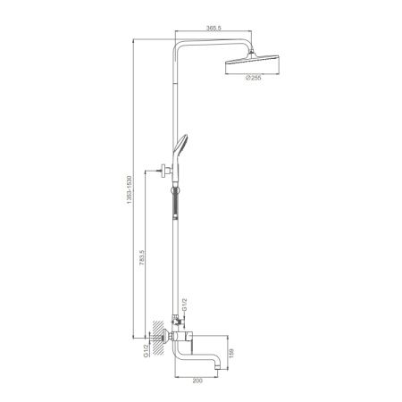 Душевая система Prohanss P64.24