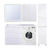 Тумба Style Line Даллас 140 (L) с раковиной Estet СС-00002221+СС-00002220
