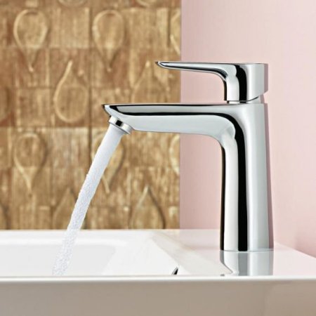 Смеситель Hansgrohe Talis E для раковины 110мм с донным клапаном (хром)