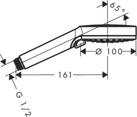 Ручная лейка Hansgrohe Crometta d10см 26330400