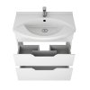 Тумба с раковиной Dreja Eco Laguna Plus 75 99.0106 белый глянец