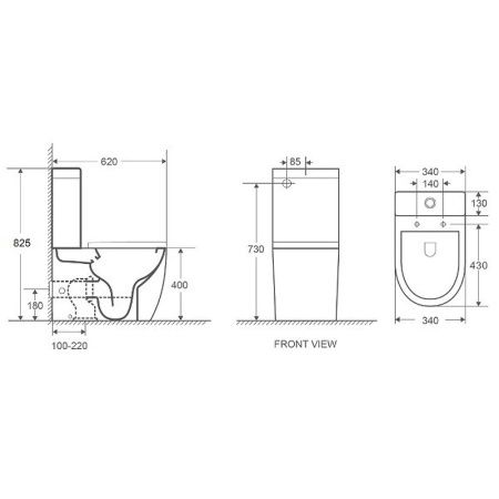 Унитаз-компакт WeltWasser Merzbach 011 MT-GR 10000013649