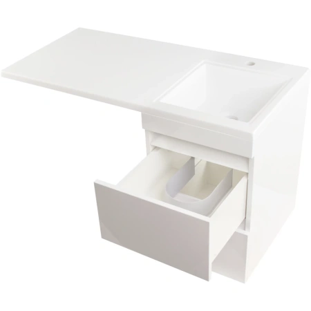 Тумба Style Line Даллас 100 (R) с раковиной Estet СС-00002349+СС-00000517