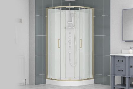 Душевая кабина Royal Bath Bern 90х90 RB90HK-WT-GD