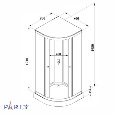  Душевая кабина Parly Bett 831 80x80