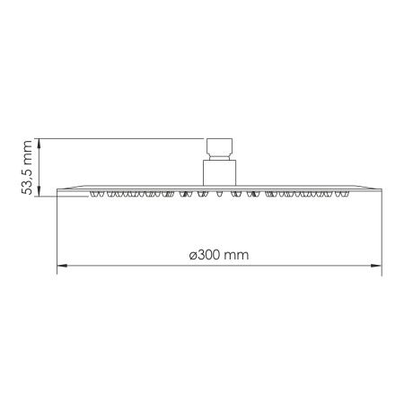 Верхний душ WasserKRAFT A330 300мм