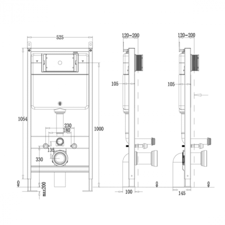 Инсталляция Point PN48176BC с унитазом Point Меркурий PN41831BM безободковый