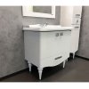 Тумба с раковиной Comforty Монако 80-1 белый глянец