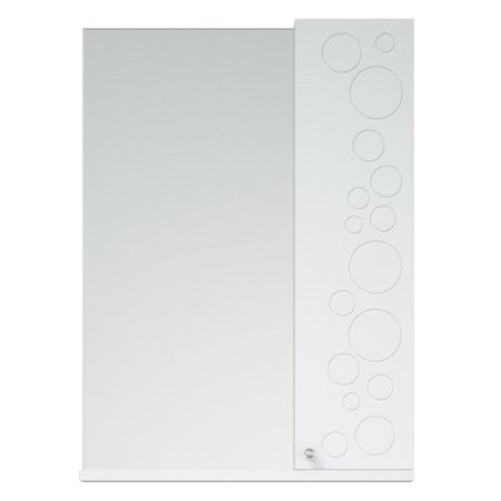 Шкаф-зеркало Corozo Орфей 50см белый глянец
