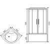 Душевая кабина Royal Bath 90x90 RB90NRW-C-CH-P