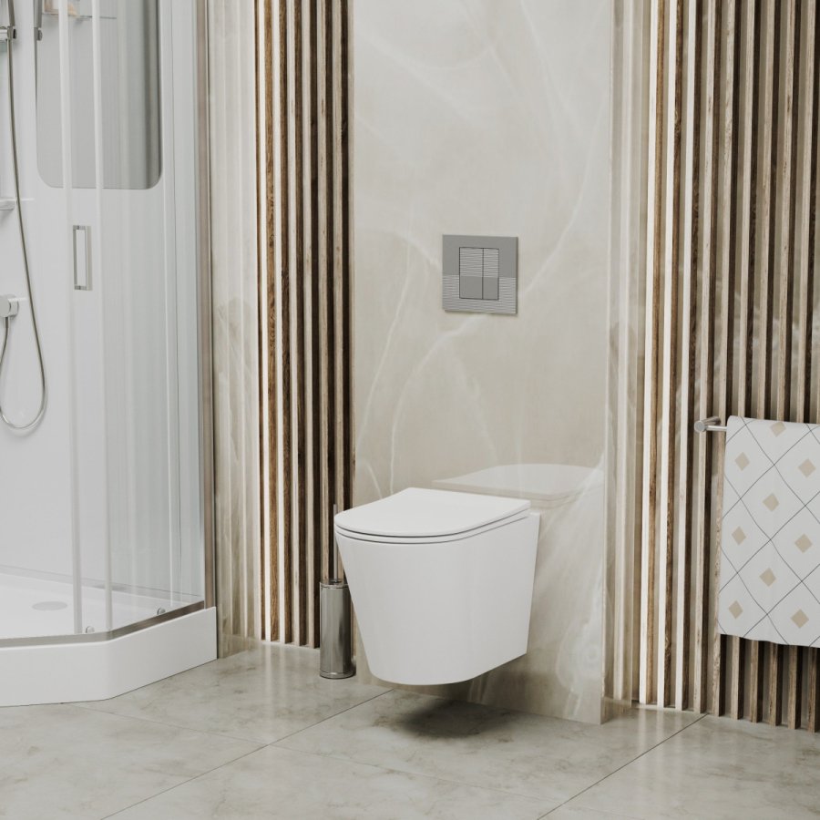 Клавиша смыва Grossman Pragma 800.T1.03.110.110 хром/матовый