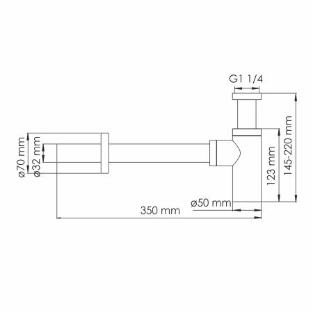 Сифон для раковины WasserKRAFT A334