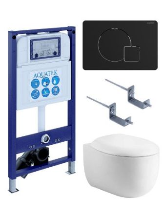 Инсталляция Aquatek с унитазом Aquatek Альтаир SET AQUATEK АЛЬТАИР cm-069 4в1