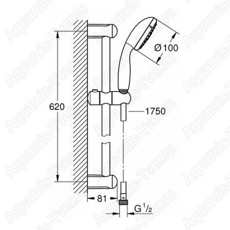 Душевой гарнитур Grohe Tempesta 27794001