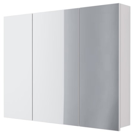 Шкаф-зеркало Dreja ALMI 99.9012, 90 см, 3 дверцы, 6 стеклянных полок