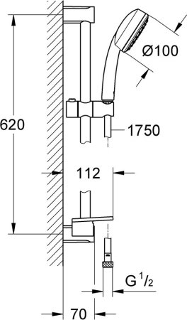 Душевой гарнитур Grohe Euphoria 27266001