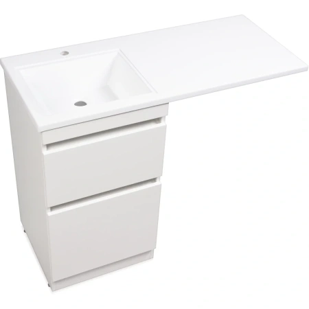 Тумба Style Line Даллас 110 (L) с раковиной Estetus СС-00002347+СС-00002387