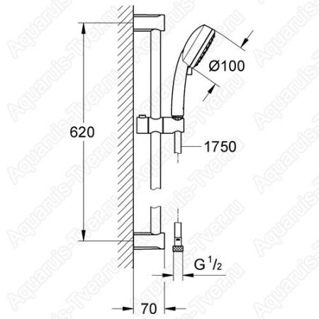 Душевой гарнитур Grohe Tempesta Cosmopolitan 27578002