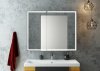 Шкаф-зеркало Continent Mirror Box black Led 100см МВК051