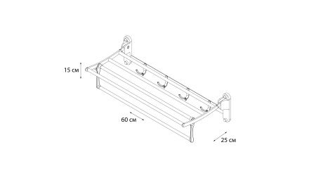 Полка для полотенец Grampus GR-101