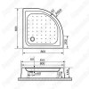 Душевой поддон RGW Lux/TN-Р 80x80 16180488-41