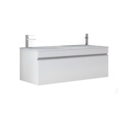 Тумба c раковиной Raval Hotte 100 белый глянец