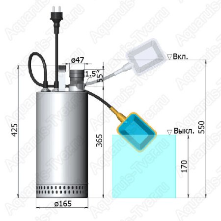 Дренажный насос Unipump Spsn 750F