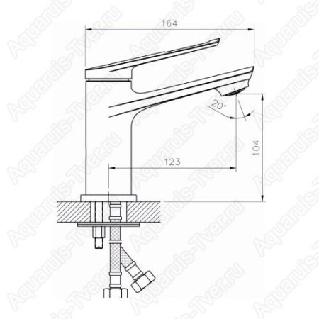 Смеситель для раковины Rush Socotra ST1235-11