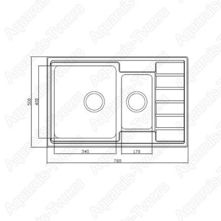 Мойка Seaman Eco Roma SMR-7850B без отверстия под смеситель Мойка Seaman Eco Roma SMR-7850B без отверстия под смеситель