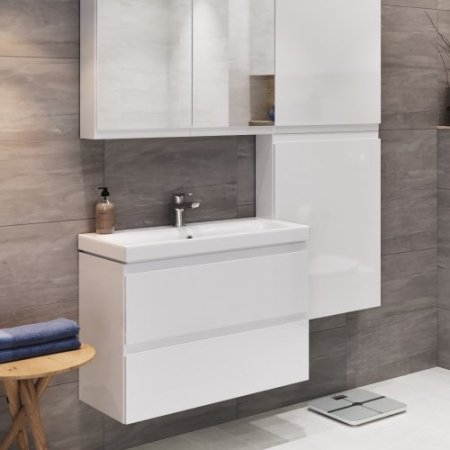 Тумба под раковину Cersanit Moduo 60 белый глянец для столешниц Moduo Тумба под раковину Cersanit Moduo 60 белый глянец для столешниц Moduo