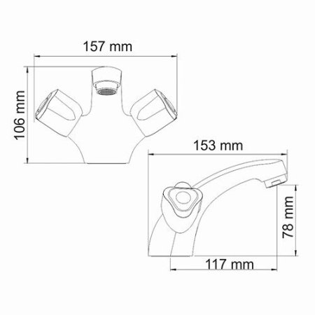 Смеситель WasserKRAFT Amper 2903 для раковины