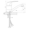Смеситель для раковины Rossinka D40-22
