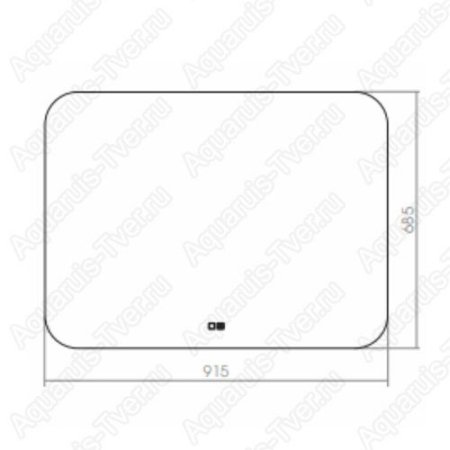 Зеркало Silver Mirrors Pallada 92х69 с LED подсветкой и подогревом