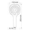 Ручная лейка WasserKRAFT Exter светлая бронза 11,6см A050 