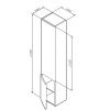 Пенал Am.Pm Like 35 (L) белый M80CHL0356WG